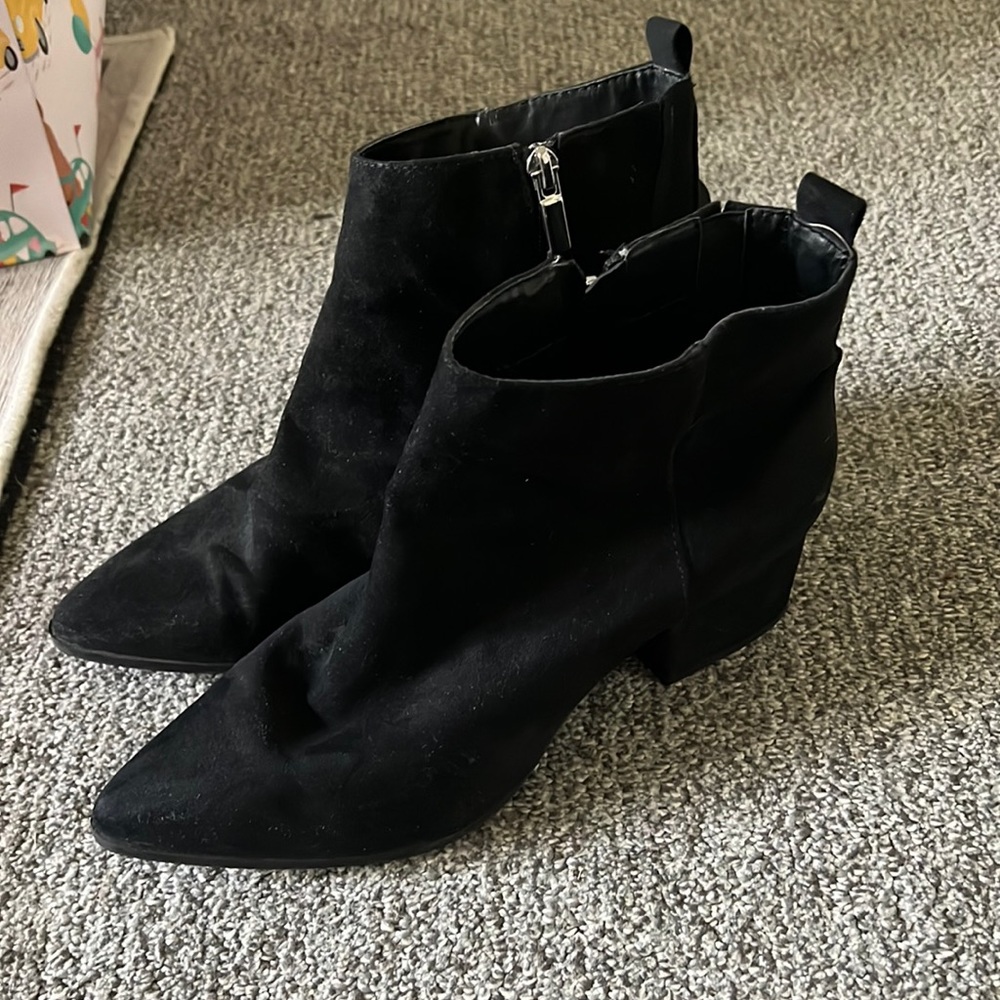 Blank ankle booties